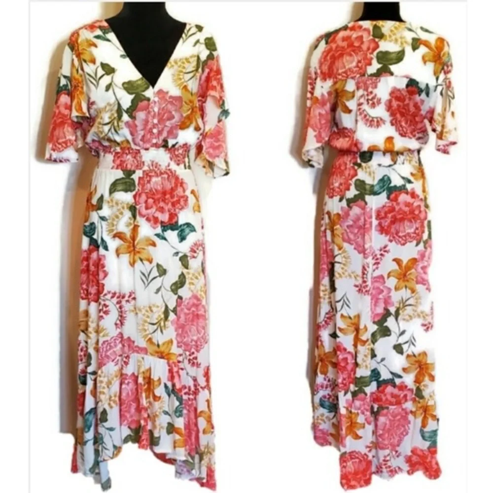 DONATED - NWT Abel the Label Osaka Garden Party Dress, XS, Multicolor Floral - Picture 1 of 4